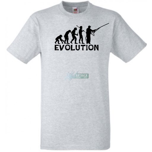 Horgász Evolúció -A férfi rövid ujjú póló