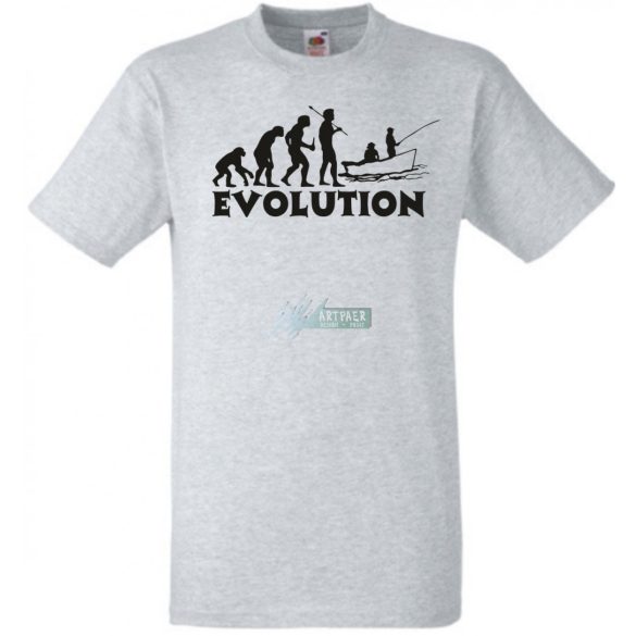 Horgász Evolúció -B férfi rövid ujjú póló