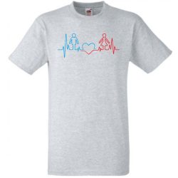 I Love You - EKG -A férfi rövid ujjú póló