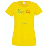 I Love You - EKG -A női rövid ujjú póló