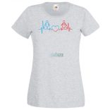 I Love You - EKG -A női rövid ujjú póló