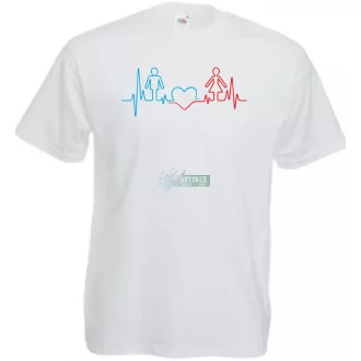 I Love You - EKG -A férfi rövid ujjú póló