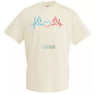 I Love You - EKG -A férfi rövid ujjú póló