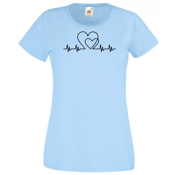 I Love You - EKG -B női rövid ujjú póló