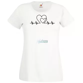I Love You - EKG -B női rövid ujjú póló