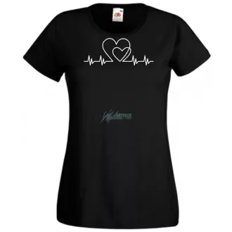I Love You - EKG -B női rövid ujjú póló