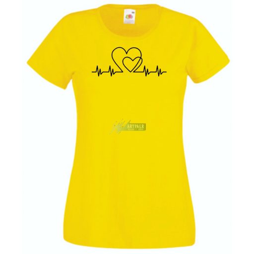 I Love You - EKG -B női rövid ujjú póló