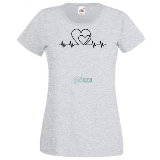 I Love You - EKG -B női rövid ujjú póló