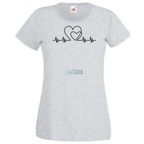 I Love You - EKG -B női rövid ujjú póló