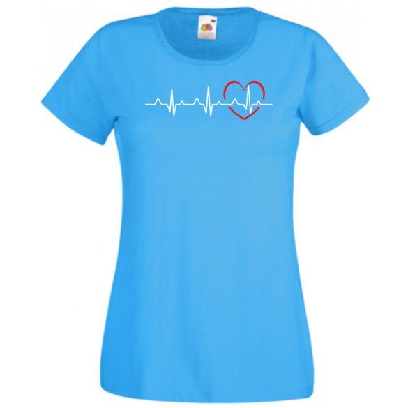 I Love You - EKG -C női rövid ujjú póló