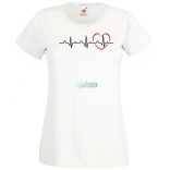 I Love You - EKG -C női rövid ujjú póló
