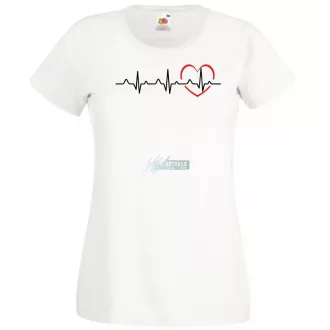 I Love You - EKG -C női rövid ujjú póló