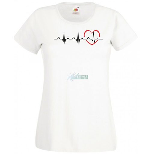 I Love You - EKG -C női rövid ujjú póló