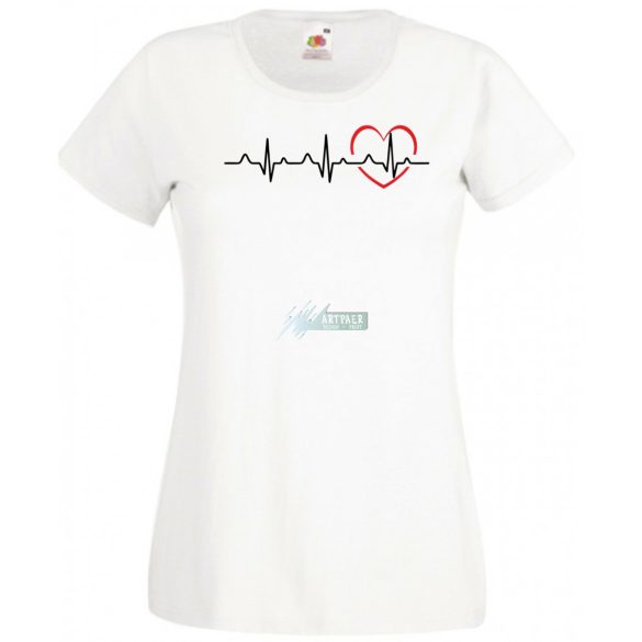 I Love You - EKG -C női rövid ujjú póló
