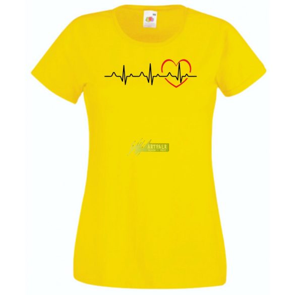 I Love You - EKG -C női rövid ujjú póló