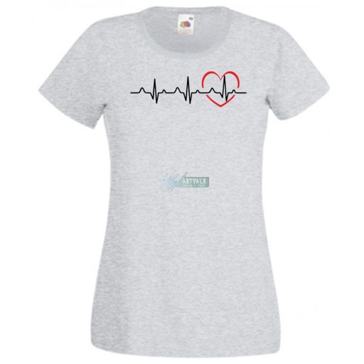 I Love You - EKG -C női rövid ujjú póló