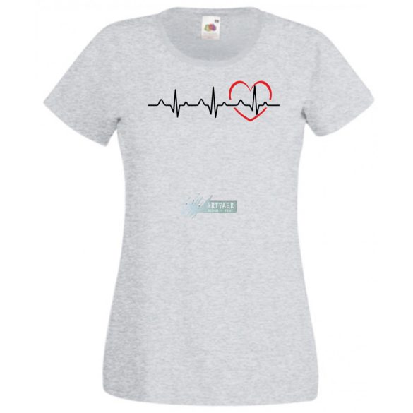 I Love You - EKG -C női rövid ujjú póló