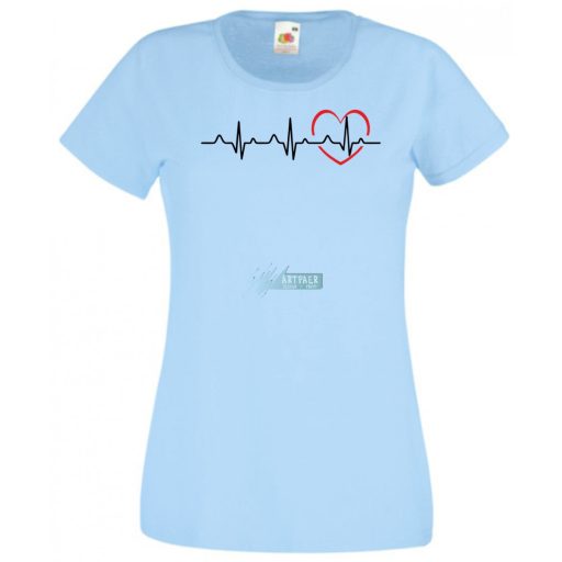 I Love You - EKG -C női rövid ujjú póló