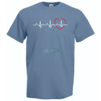 I Love You - EKG -C férfi rövid ujjú póló