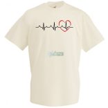 I Love You - EKG -C férfi rövid ujjú póló