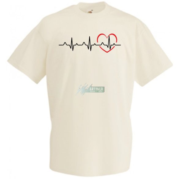 I Love You - EKG -C férfi rövid ujjú póló