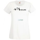 I Love You possible - EKG -D női rövid ujjú póló