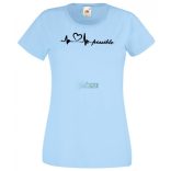 I Love You possible - EKG -D női rövid ujjú póló