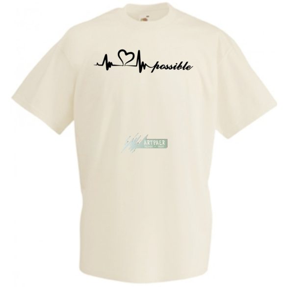 I Love You possible - EKG -D férfi rövid ujjú póló
