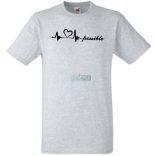 I Love You possible - EKG -D férfi rövid ujjú póló