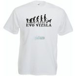 Evolúció vizsla férfi rövid ujjú póló