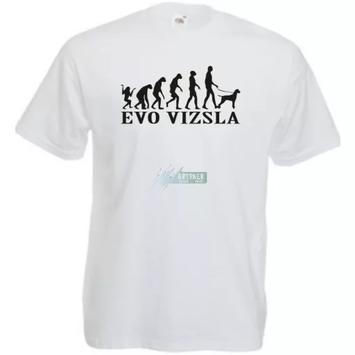 Evolúció vizsla férfi rövid ujjú póló