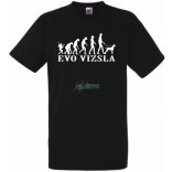 Evolúció vizsla férfi rövid ujjú póló