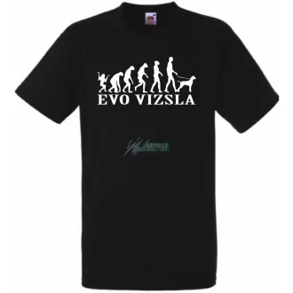 Evolúció vizsla férfi rövid ujjú póló