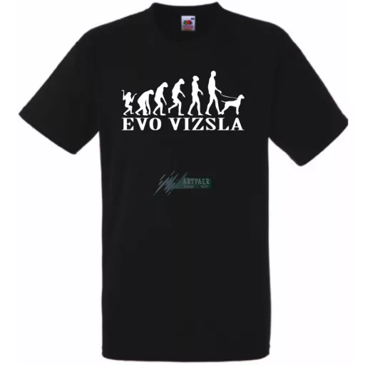 Evolúció vizsla férfi rövid ujjú póló