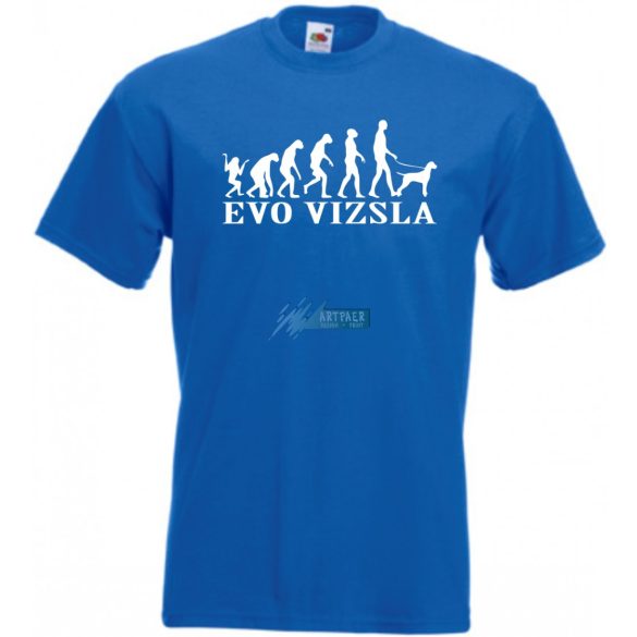 Evolúció vizsla férfi rövid ujjú póló