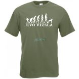 Evolúció vizsla férfi rövid ujjú póló