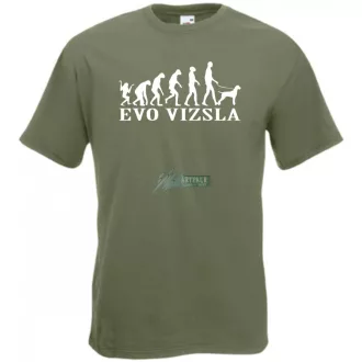 Evolúció vizsla férfi rövid ujjú póló