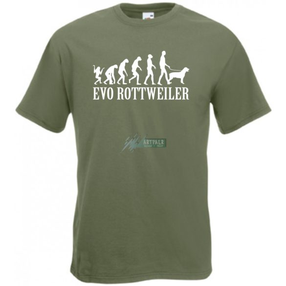 Evolúció Rottweiler férfi rövid ujjú póló