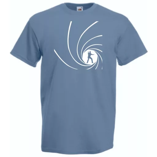 Retro film fan 007 J Bond /B férfi rövid ujjú póló