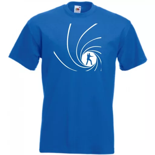 Retro film fan 007 J Bond /B férfi rövid ujjú póló