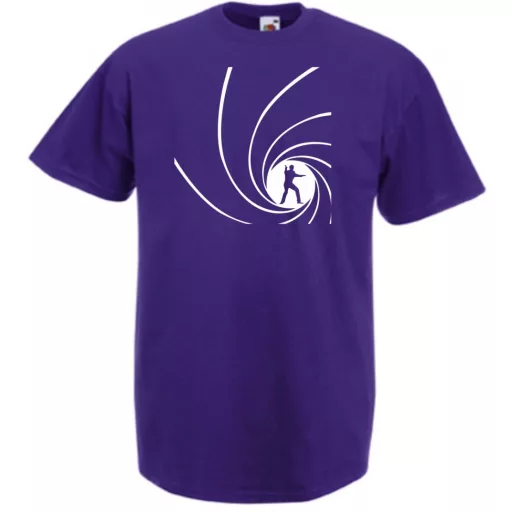 Retro film fan 007 J Bond /B férfi rövid ujjú póló