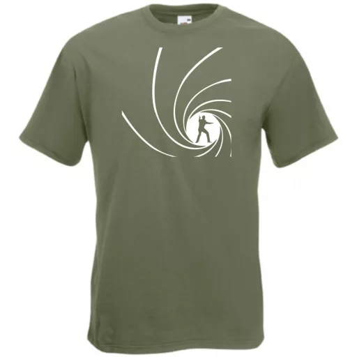 Retro film fan 007 J Bond /B férfi rövid ujjú póló