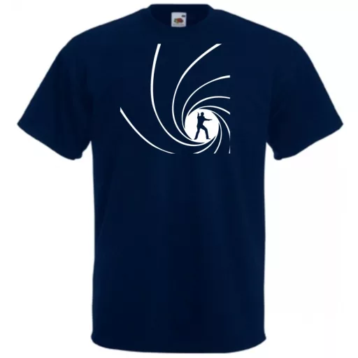 Retro film fan 007 J Bond /B férfi rövid ujjú póló