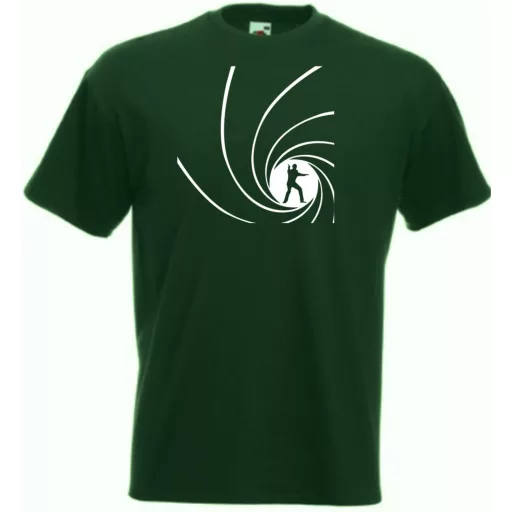 Retro film fan 007 J Bond /B férfi rövid ujjú póló