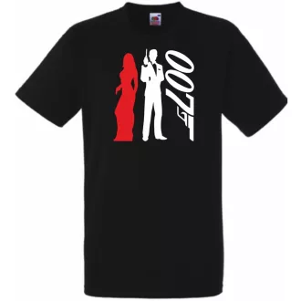 Retro film fan 007 férfi rövid ujjú póló