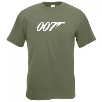 Retro film fan 007 J Bond férfi rövid ujjú póló