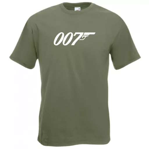 Retro film fan 007 J Bond férfi rövid ujjú póló