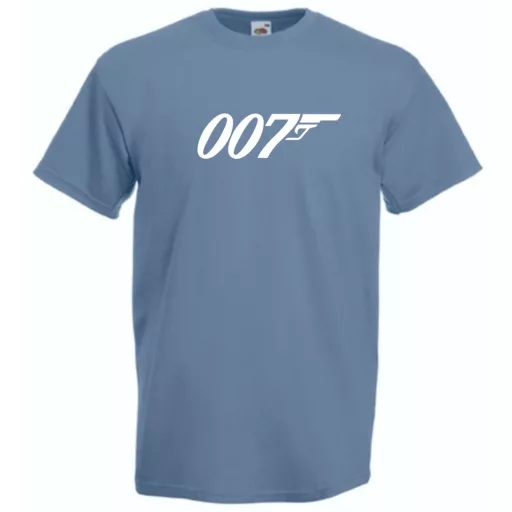 Retro film fan 007 J Bond férfi rövid ujjú póló