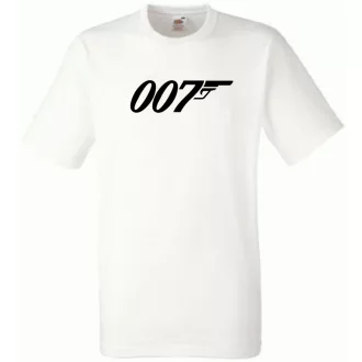 Retro film fan 007 J Bond férfi rövid ujjú póló