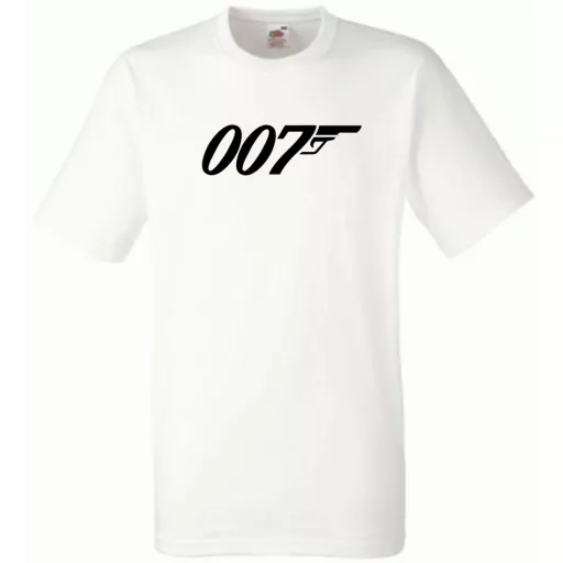 Retro film fan 007 J Bond férfi rövid ujjú póló